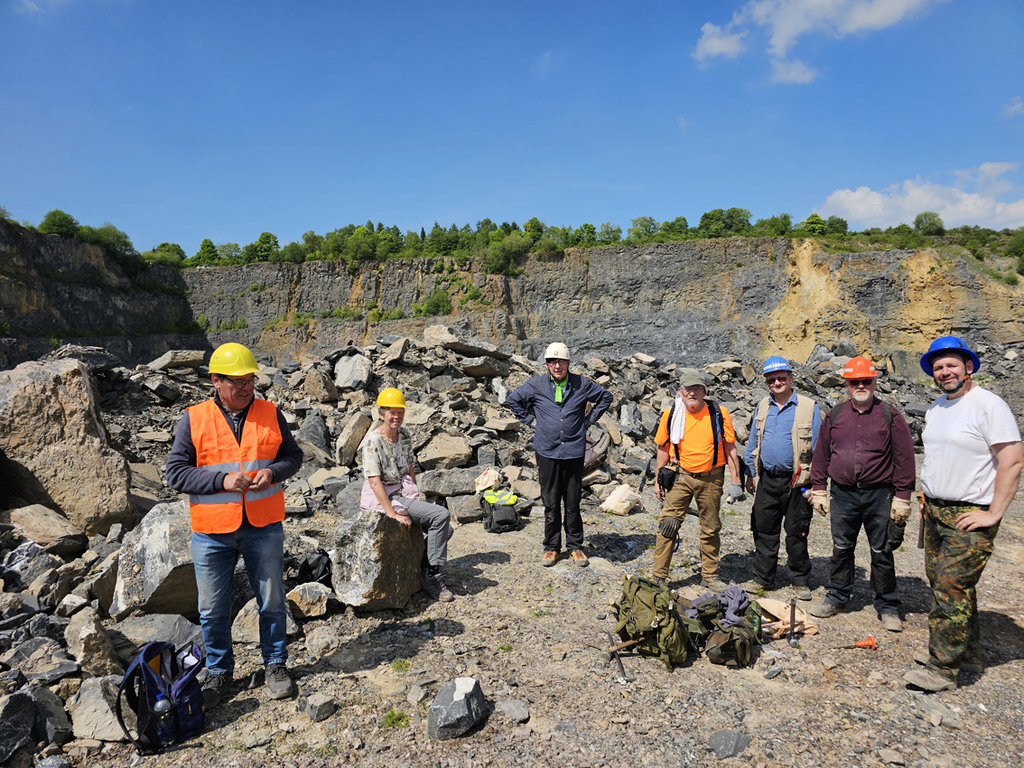Min-Geo Im Steinbruch Suttrop kamen alle Sammler auf ihre Kosten.