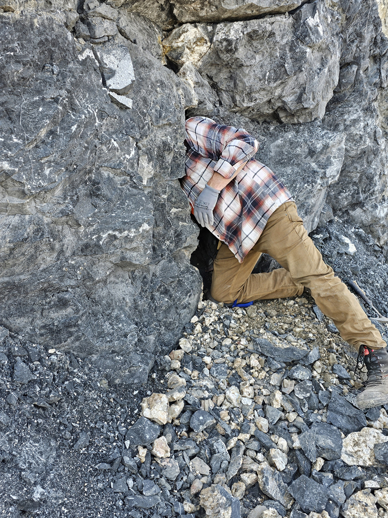 Min-Geo Eine Kluft wurde von Wolfgang Fritze ausgeräumt.