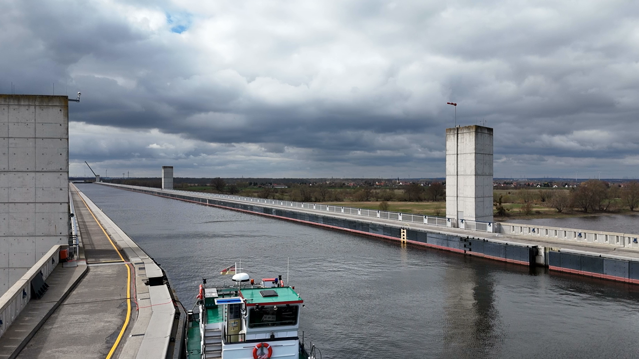 Das Wasserstraßenkreuz Magdeburg, Inspektion und Wartung 2025